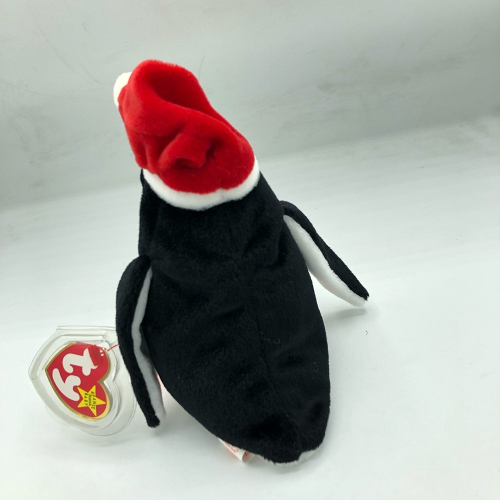 Ty Vintage 1998 Beanie Babies Holiday Zero Penguin Retired Christmas Plush - Picture 3 of 9